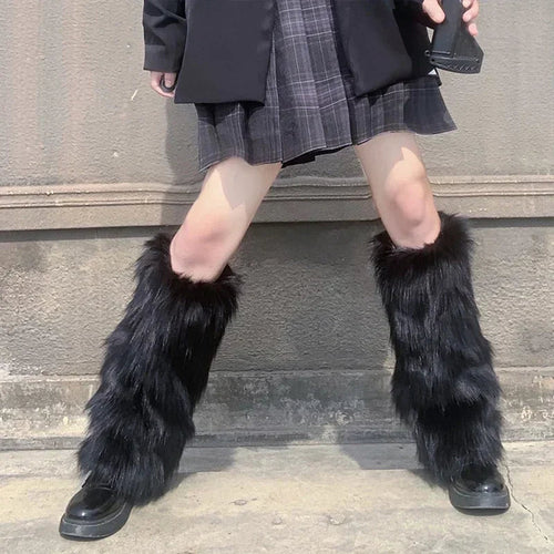 Flexora Faux Fur Leg Warmer Boot Covers