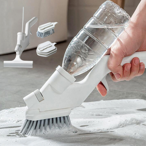 4-In-1 Bathroom Floor And Wall Cleaner Tool