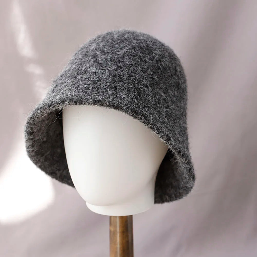 Flexora Women's Winter Wool Bucket Hat