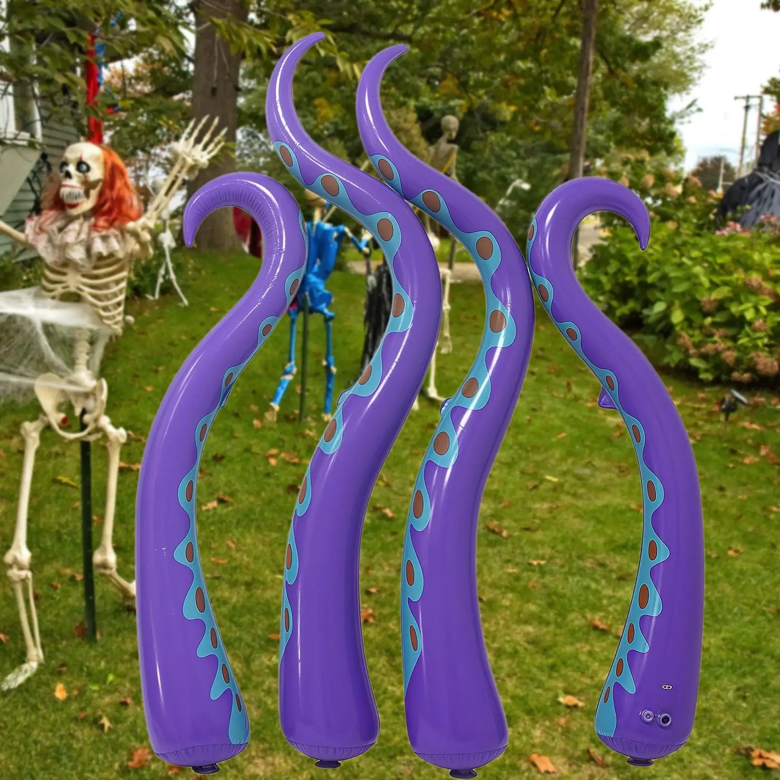 Giant Inflatable Octopus Tentacles Scary Halloween Decorations