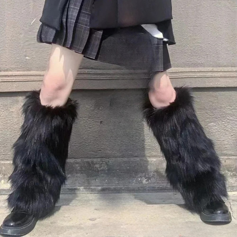 Faux Fur Leg Warmer Boot Covers