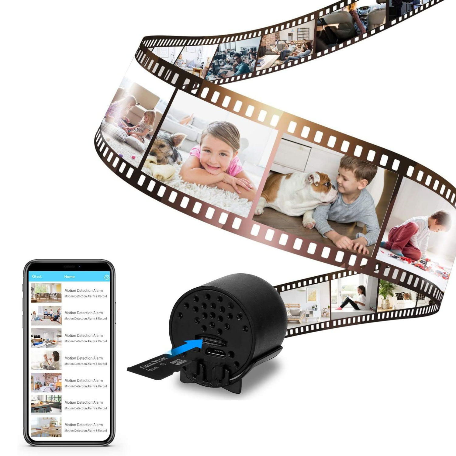 Flexora Wireless Mini Home Security Camera