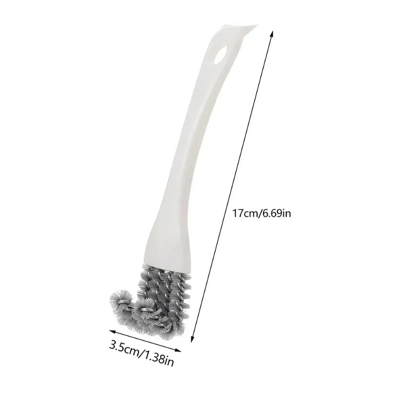 V-Shaped Barbecue Grill Brush With Scraper