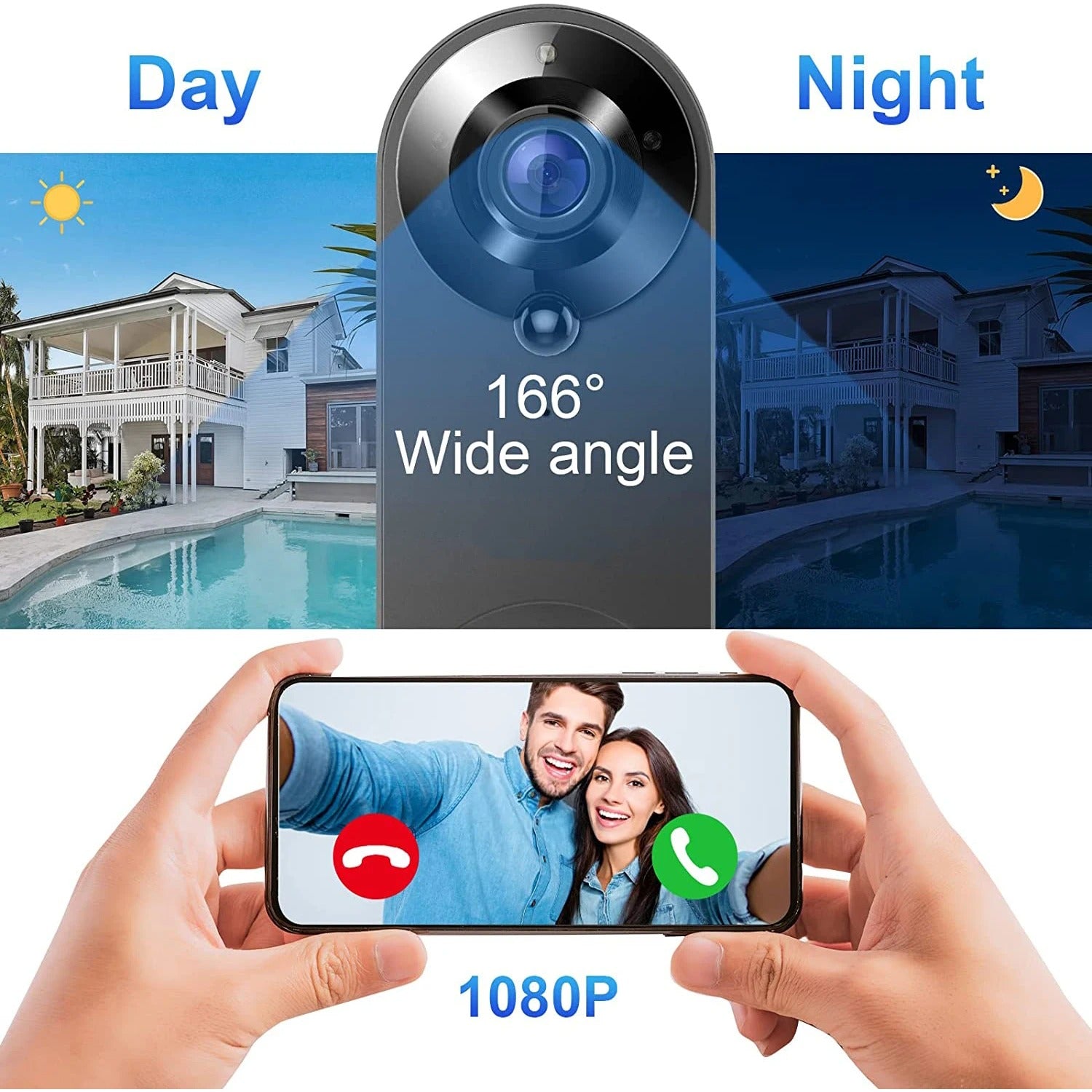 Flexora Wireless WiFi Video Doorbell
