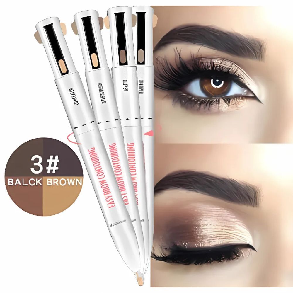 4-in-1 Eyebrow Pen Shape Fill Conceal Highlight