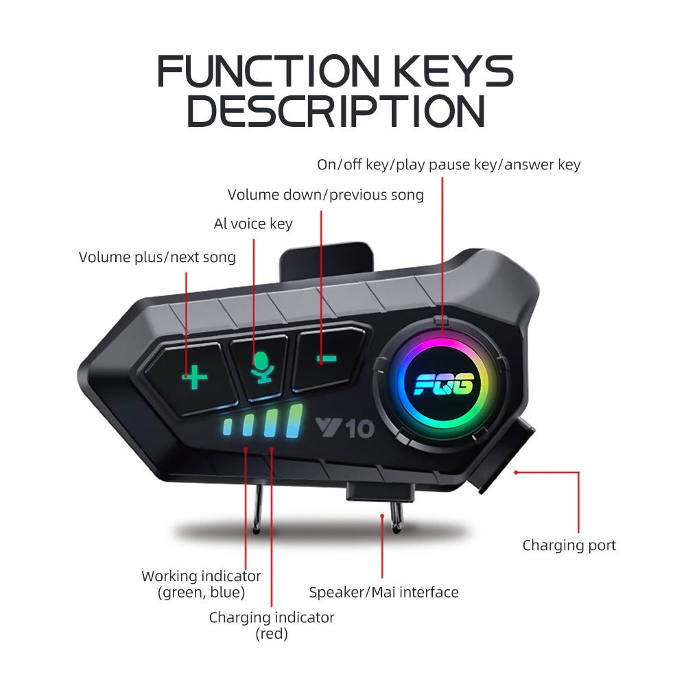 Bluetooth For Motorcycle Helmet