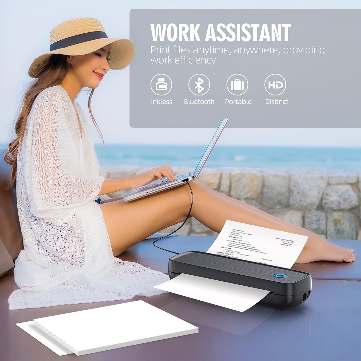 Flexora Wireless Inkless Thermal Printer