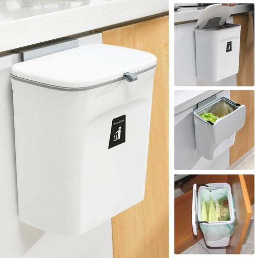 2.4 Gallon Kitchen Compost Bin For Counter Top Or Under...