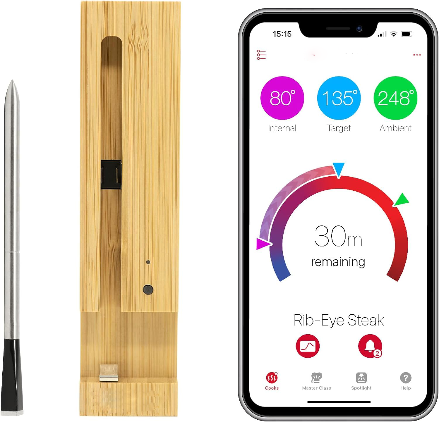 Flexora Wireless Smart Meat Thermometer