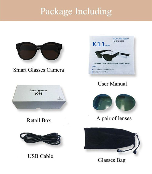 Bicycling Glasses WiFi Mini Camera 1080P DVR
