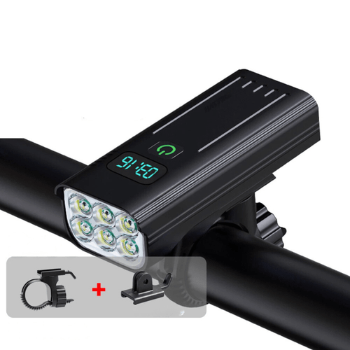 5000 Lumen Bike Light 12 LEDs USB-C Rechargeable