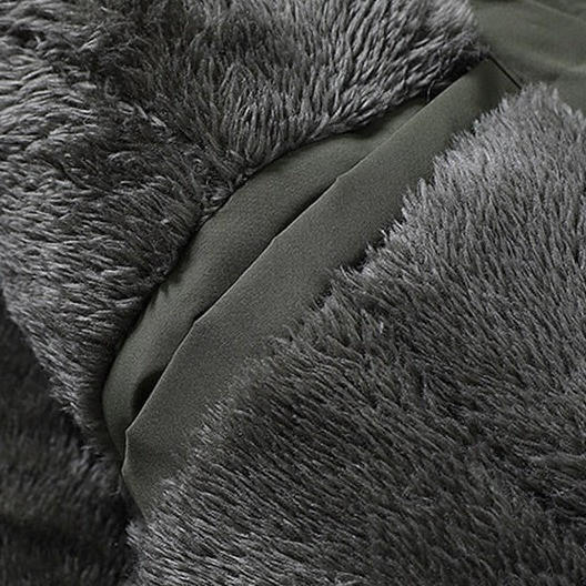 Multi-pocket Padded Fleece Jacket