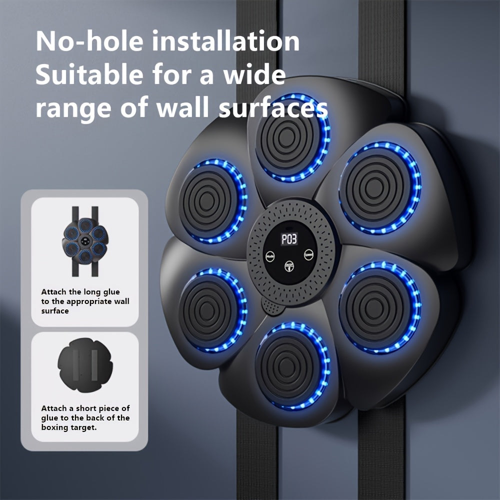 Wireless Music Boxing Machine, USB Rechargeable Wall Target