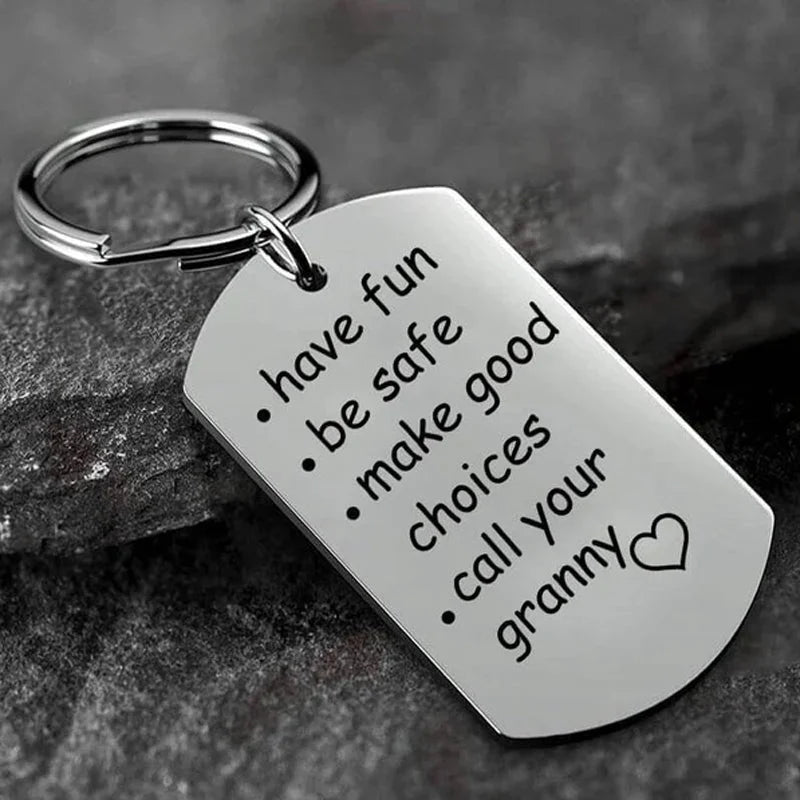 Reminder To Do Things Stainless Steel Keychain