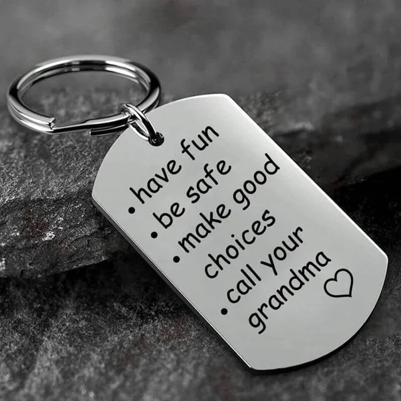 Reminder To Do Things Stainless Steel Keychain