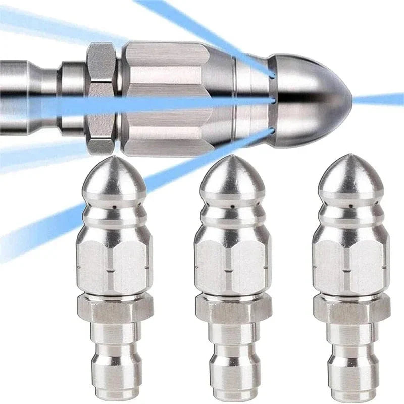 Pressure Washer Sewer Jetter Nozzle With 1/4'' Quickly...