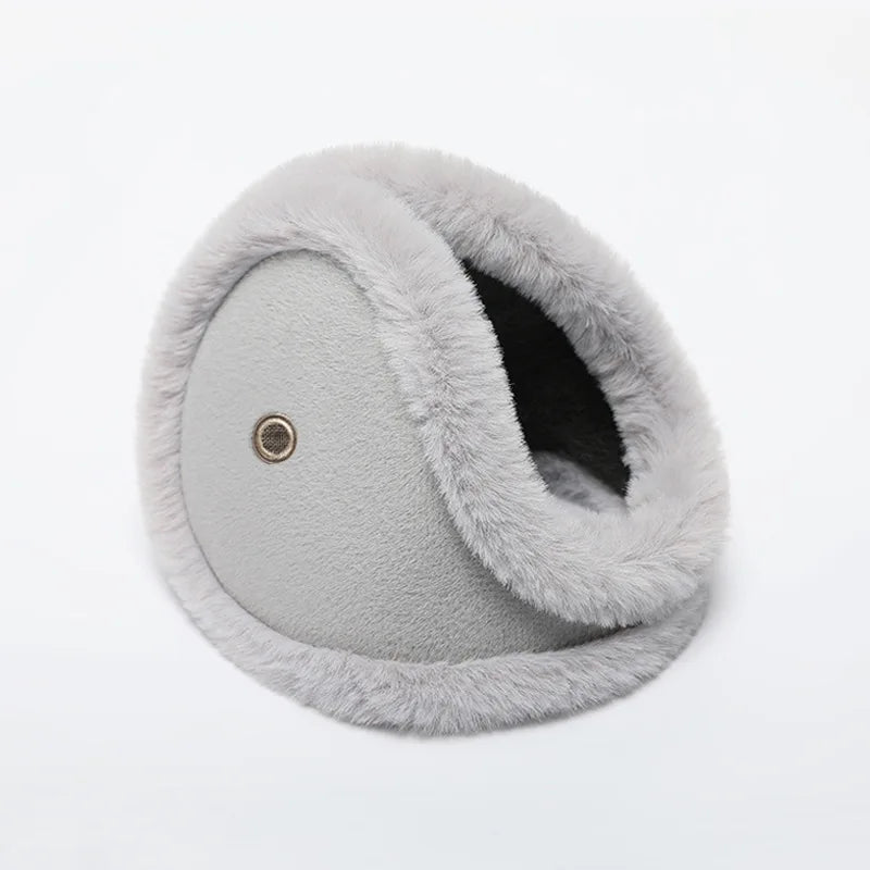 Plush Winter Ear Muffs With Earpiece