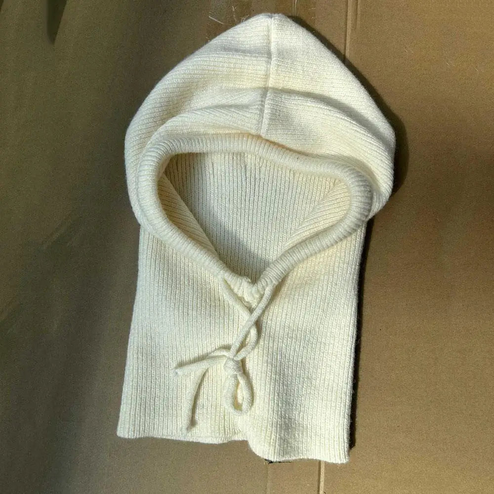 Knitted Hooded Balaclava Hat Neck Warmer