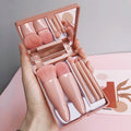 Mini Makeup Brush Set With Mirror