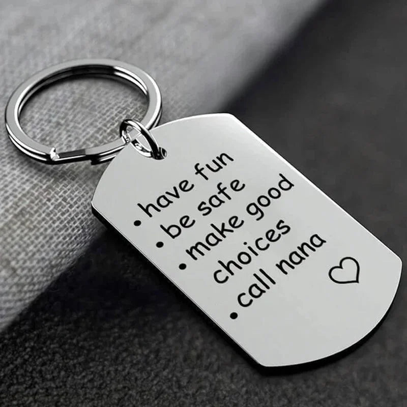 Reminder To Do Things Stainless Steel Keychain