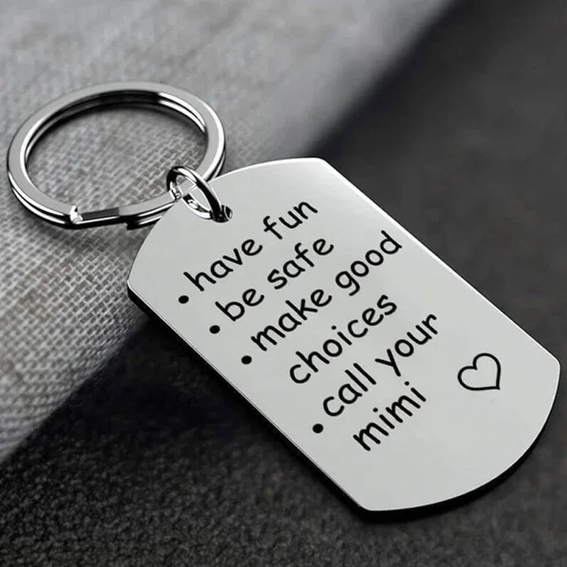 Reminder To Do Things Stainless Steel Keychain