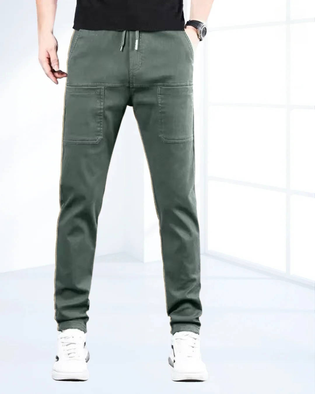 Men's High Stretch Cargo Pants With Pockets