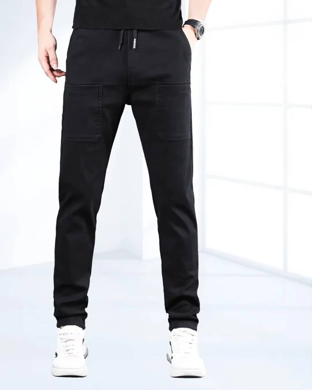 Men's High Stretch Cargo Pants With Pockets