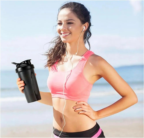 600ml Leak-Proof Protein Shaker Bottle