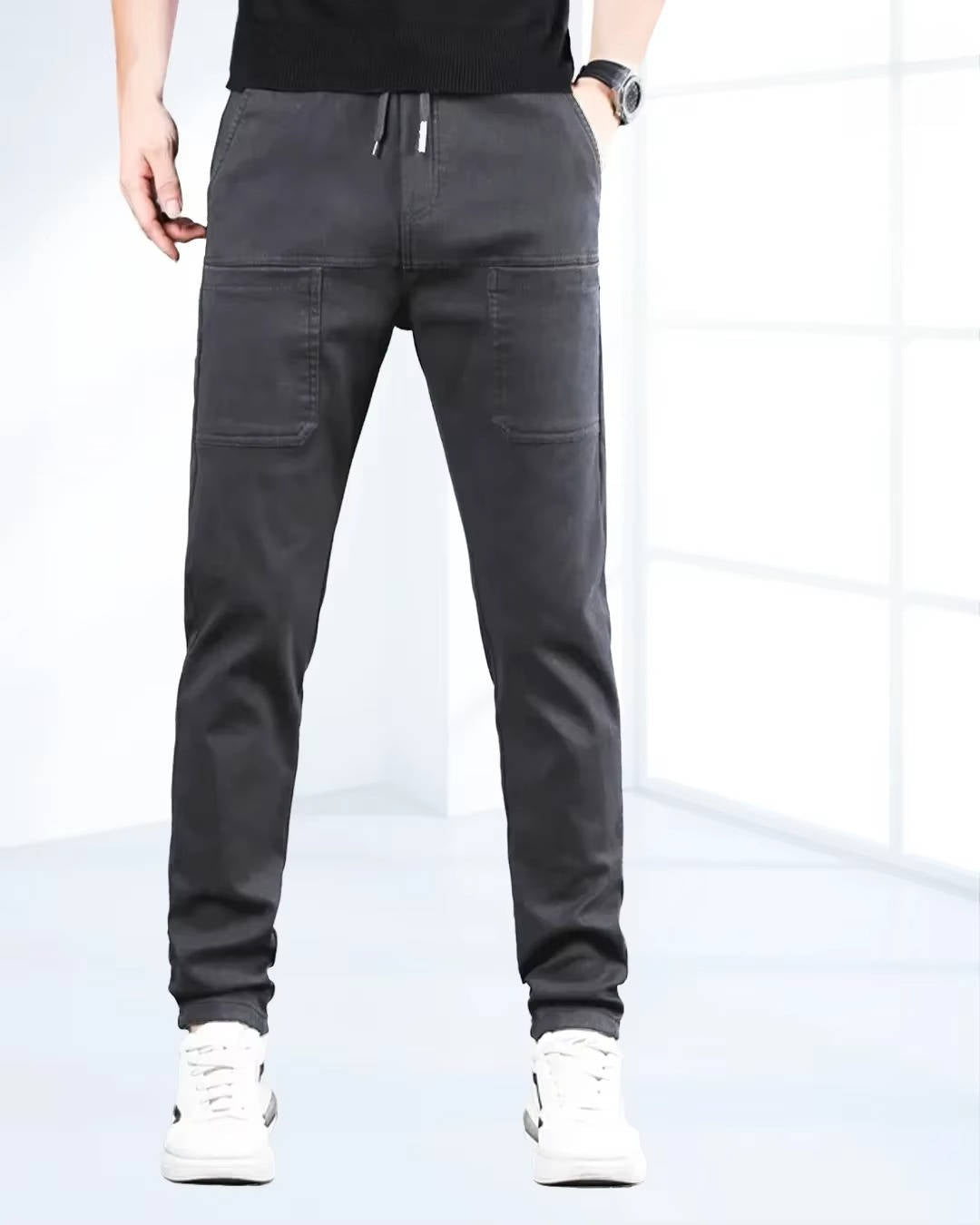 Men's High Stretch Cargo Pants With Pockets