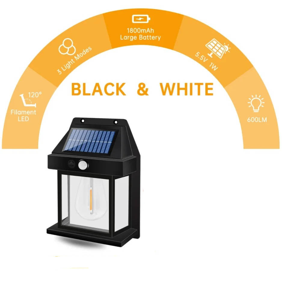 2 Set Solar Wall Lamp Outdoor