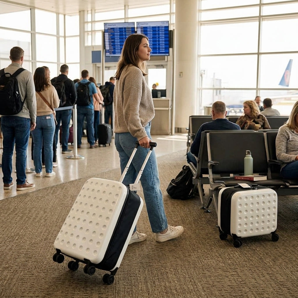 360 Degree Foldable Travel Suitcase with Wheels