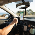360 Degree Rotating Car Mirror Phone Holder