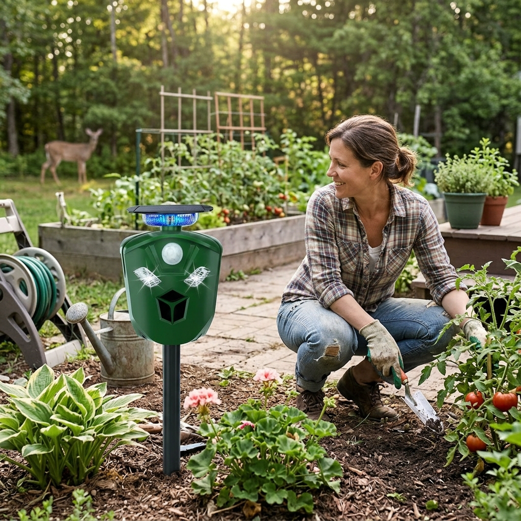 360 Degree Solar Ultrasonic Animal Repeller