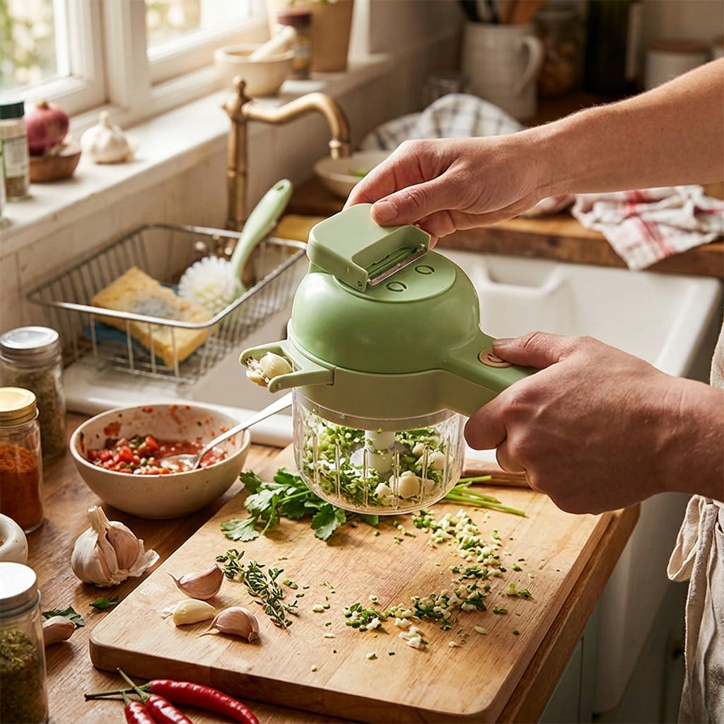 4 In 1 Electric Food Cutter