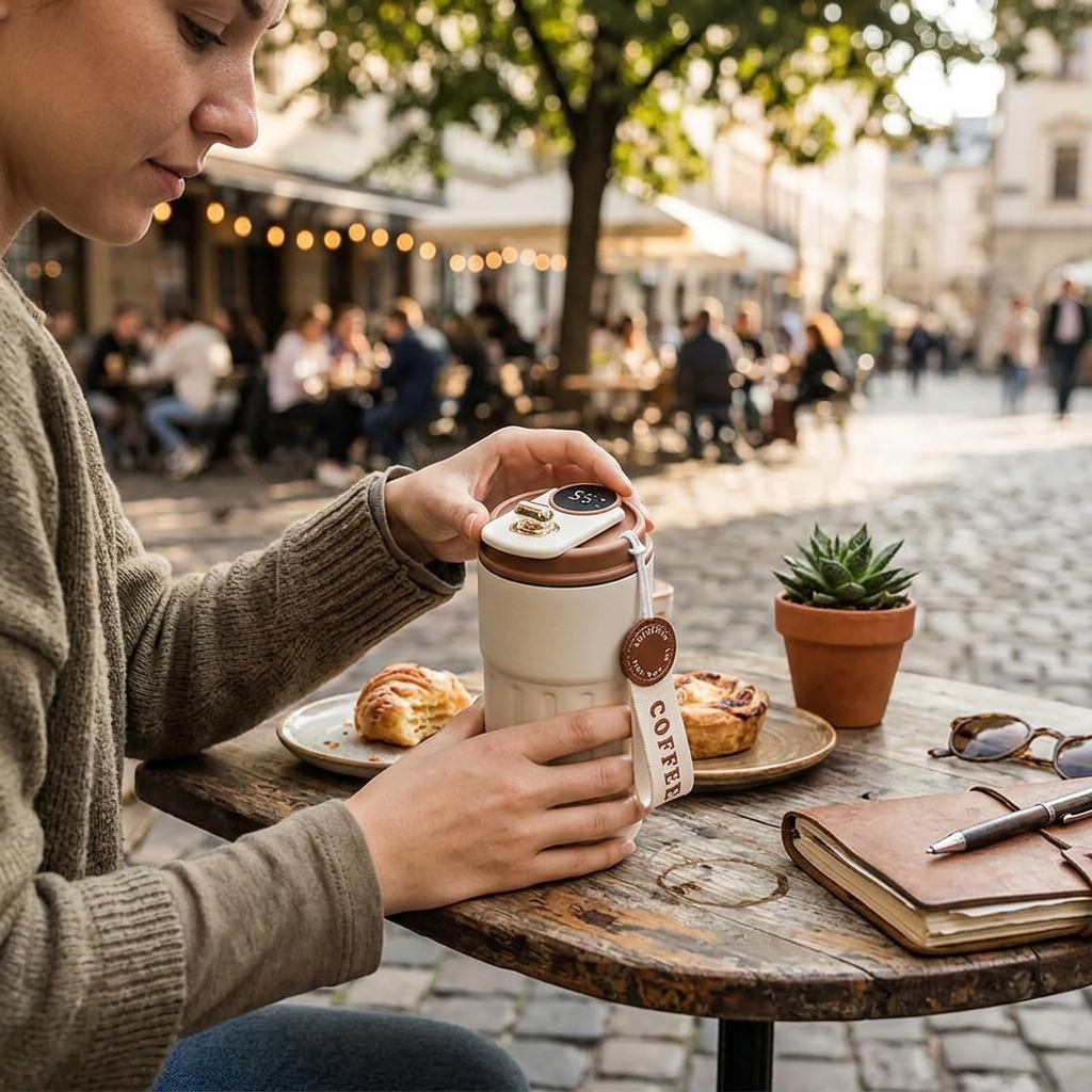 450ml Smart Travel Mug with LED Display