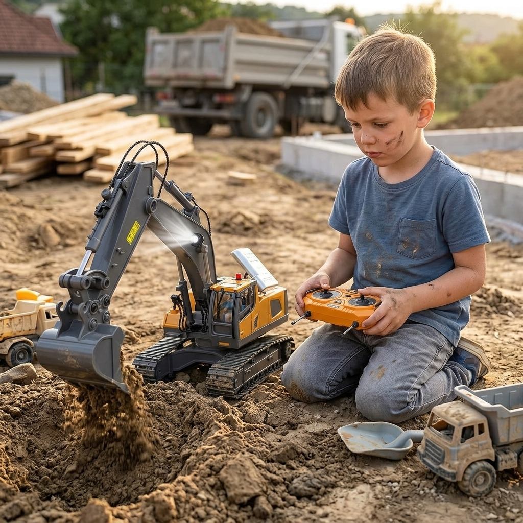 4WD Remote Control Excavator Bulldozer Dump Truck