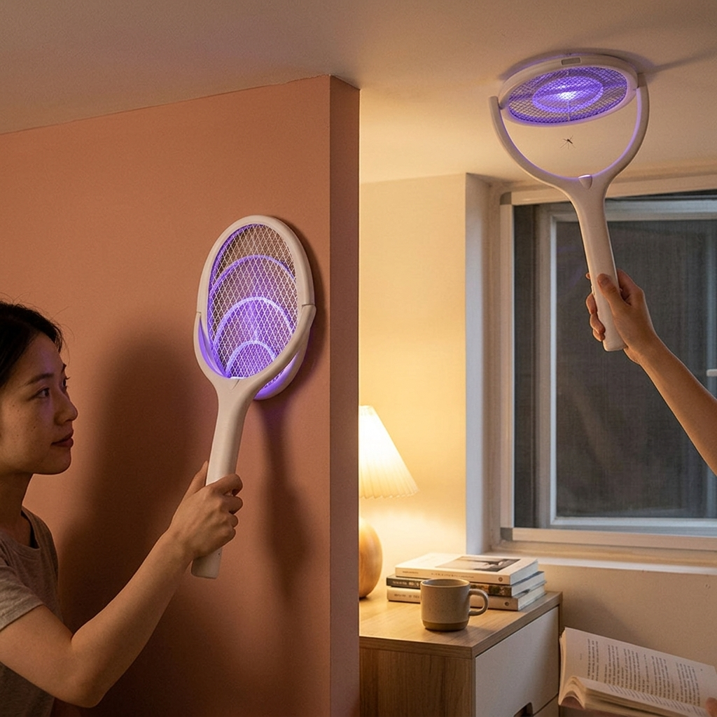 5 In 1 Fast Charging Bug Zapper Racket