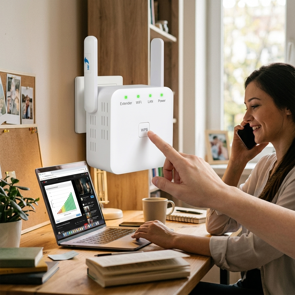 5G Dual-Band WiFi Booster