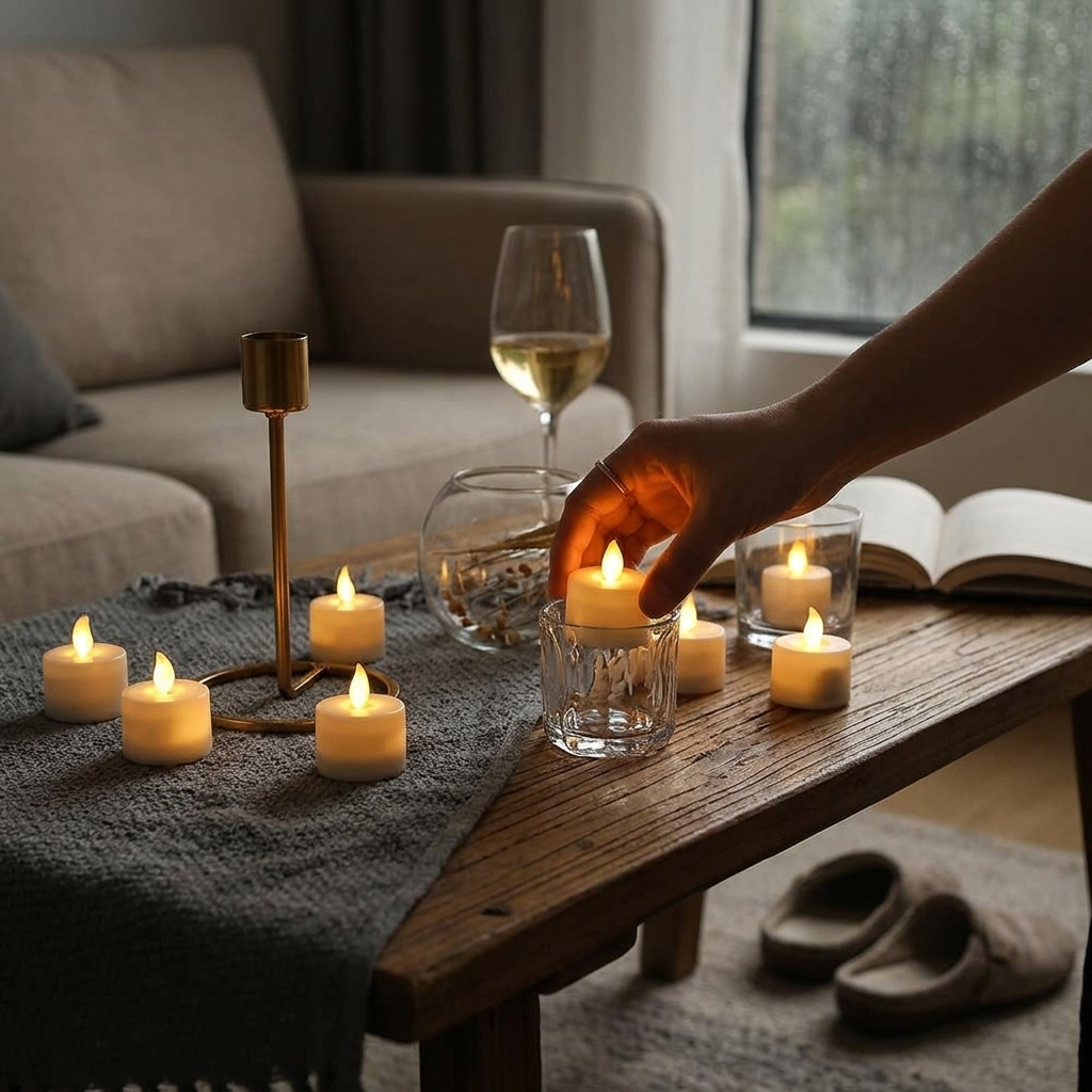 6 Pcs Realistic Flameless Candles With Remote
