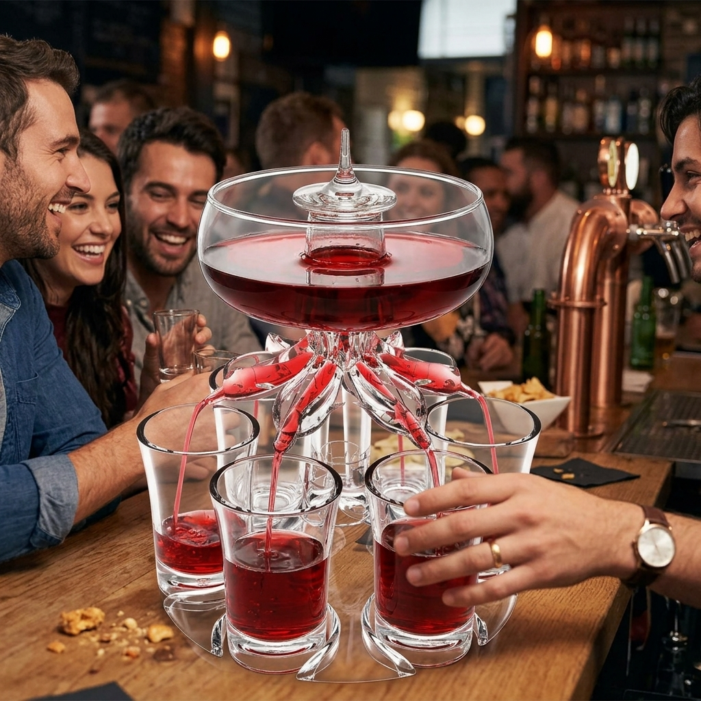 6 Shot Glass Drink Dispenser