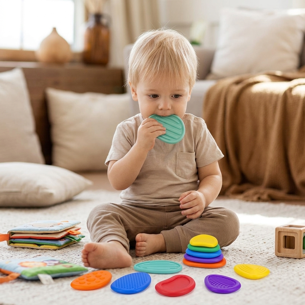 6 Pack Silicone Sensory Stone Fidget Toys