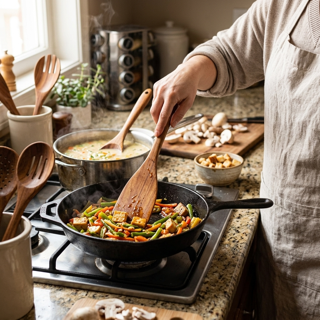 6pcs Wooden Utensils Set