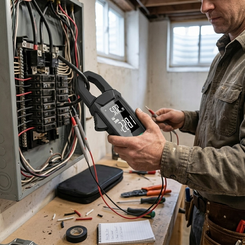 AC DC Clamp Electric Meter