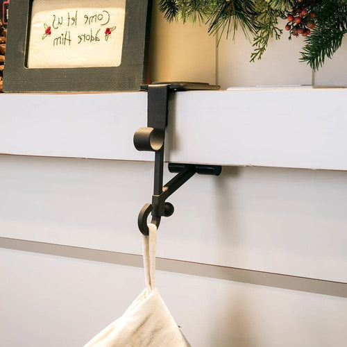 Adjustable Fireplace Stocking And Garland Hanger Set
