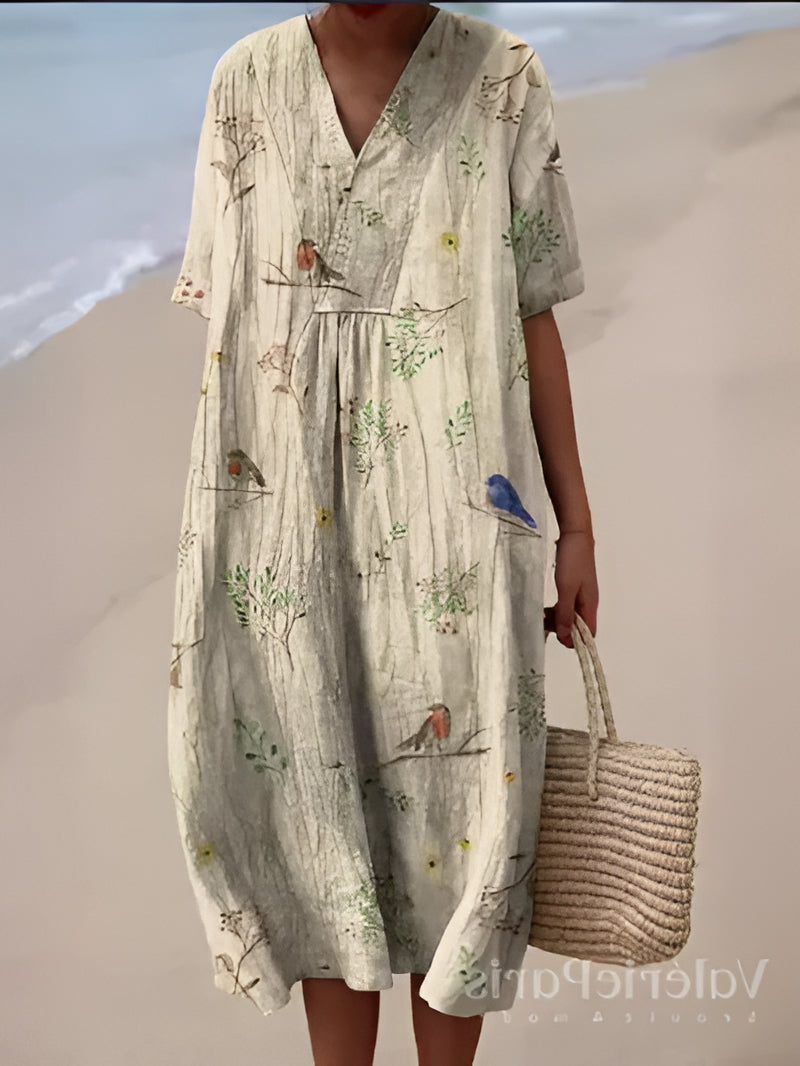 Summer Floral Midi Dress