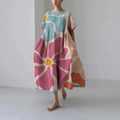 Casual and elegant dress with flora print