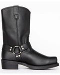 Men's Black Harness Boot - 11 Inch Tall