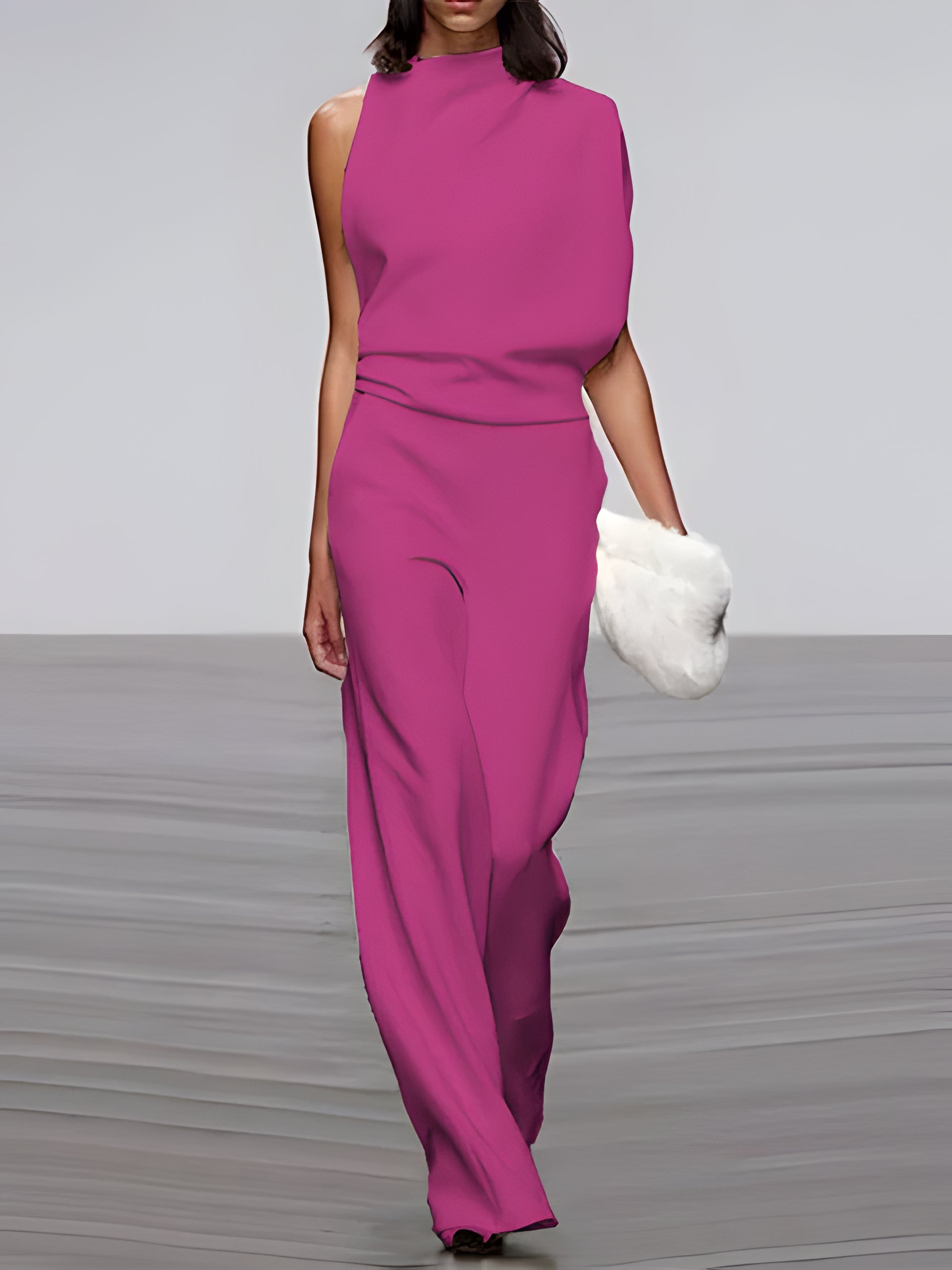 Women's Sleeveless Flared Jumpsuit