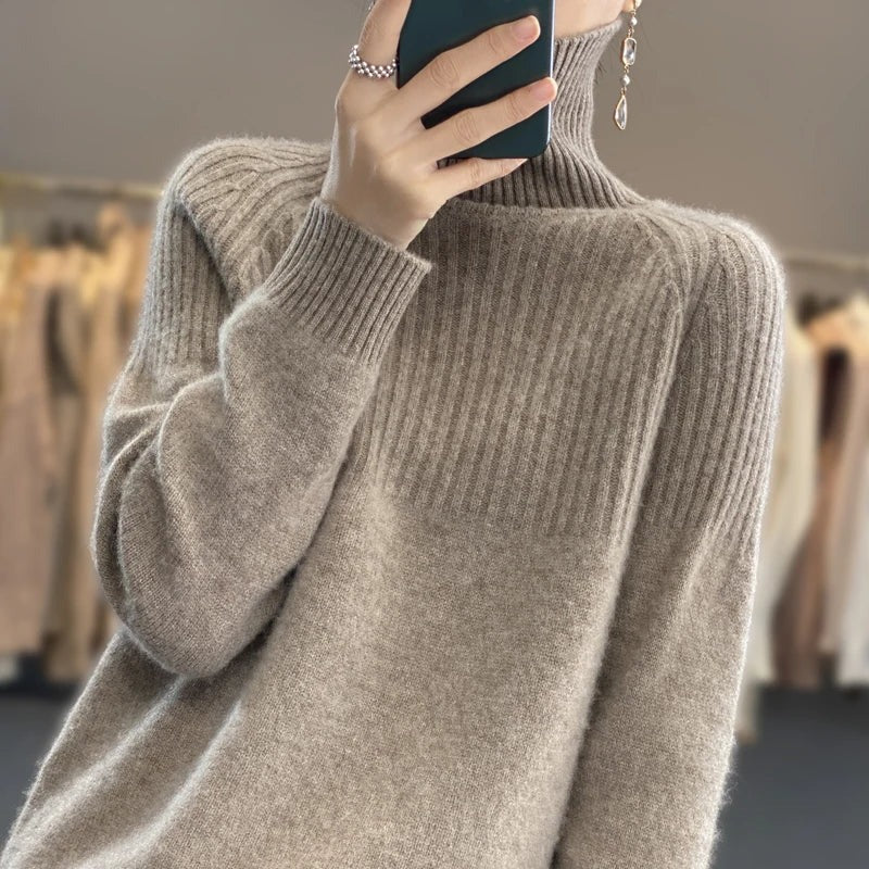 Women's Cashmere Turtleneck Sweater
