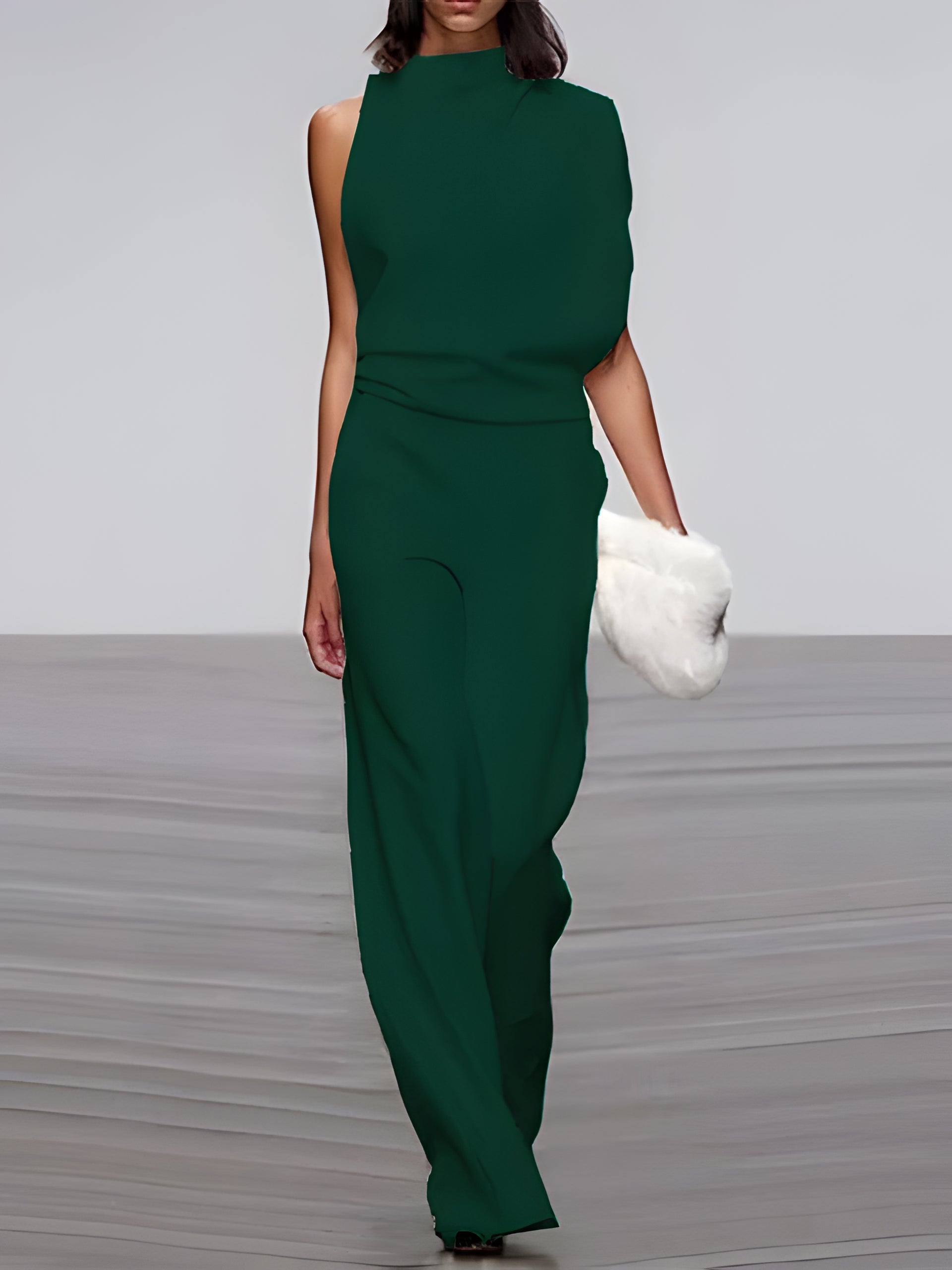 Women's Sleeveless Flared Jumpsuit